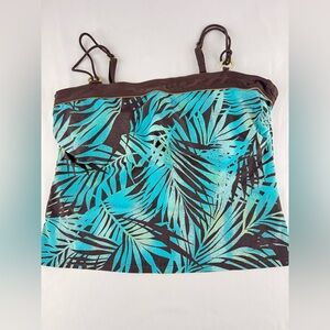 Christina Tropical Print Bikini Top Size XL